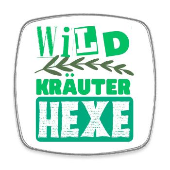 Mama Wildkräuter Hexe Kräuter Design - Viereckiger Kühlschrankmagnet - Weiß - Vorne