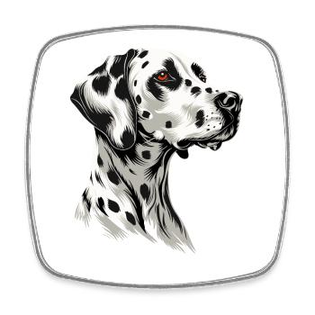 Dalmatian Dog Lover I Love Dalmatians - Square fridge magnet - white - Front
