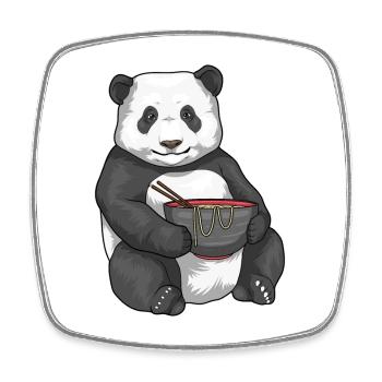 Cuisine de ramen de chef panda - Magnet carré - blanc - Devant