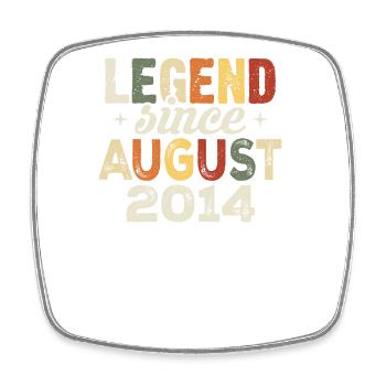 August 2014 Jahrestag August 2014 - August 2014 - Viereckiger Kühlschrankmagnet - Weiß - Vorne