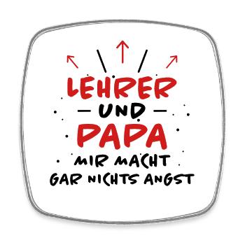 Lehrer Spruch Unterricht Lustiges Lehrer Geschenk - Viereckiger Kühlschrankmagnet - Weiß - Vorne
