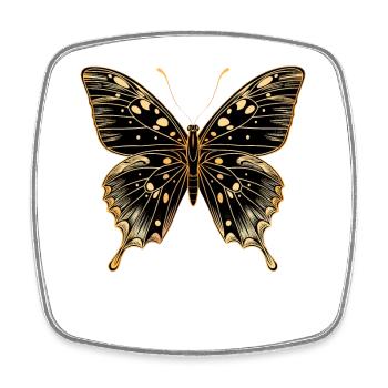 Schmetterling Flügel Bunt Butterfly Schmetterlinge - Viereckiger Kühlschrankmagnet - Weiß - Vorne
