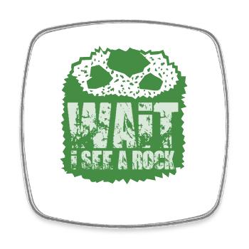 Cadeau géologue géologie - Magnet carré - blanc - Devant