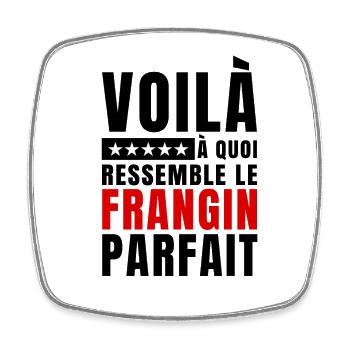 Voilà À Quoi Ressemble Le Frangin Parfait - Magnet carré - blanc - Devant