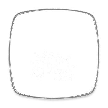 Chemistry Doodle Test Tube Art - Square fridge magnet - white - Front
