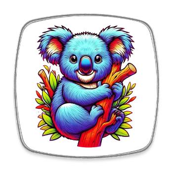 Koala - Square fridge magnet - white - Front