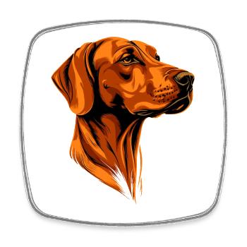 Rhodesian Ridgeback Jagdhund Hunde Stolz Ridgeback - Viereckiger Kühlschrankmagnet - Weiß - Vorne