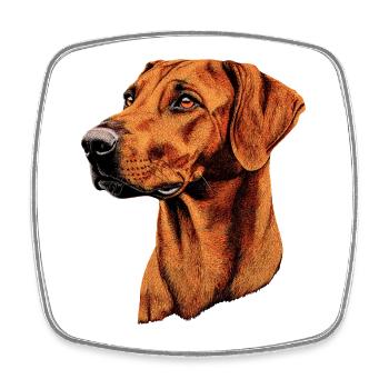 Rhodesian Ridgeback Jagdhund Hunde Stolz Ridgeback - Viereckiger Kühlschrankmagnet - Weiß - Vorne