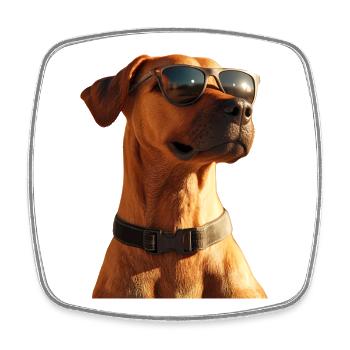 Rhodesian Ridgeback Jagdhund Hunde Stolz Ridgeback - Viereckiger Kühlschrankmagnet - Weiß - Vorne