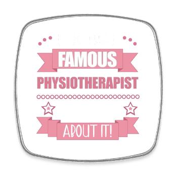 Kinésithérapeute Profession Cadeau pour dames - Magnet carré - blanc - Devant