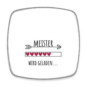 Meister Personalisierter Beruf Mädchen - Viereckiger Kühlschrankmagnet - Weiß - Vorne