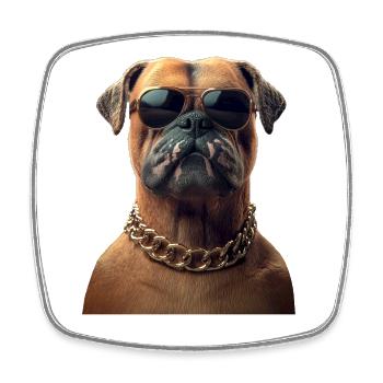 Deutscher Boxer Hunde Boxerverein German Boxer - Viereckiger Kühlschrankmagnet - Weiß - Vorne