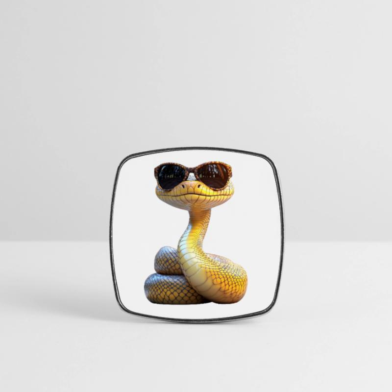 Snake Python Cobra Mamba Rattlesnake Snake Square fridge magnet
