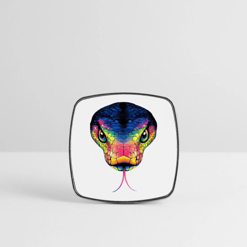 Serpent Python Cobra Mamba Serpent à sonnettes Serpent Magnet carré