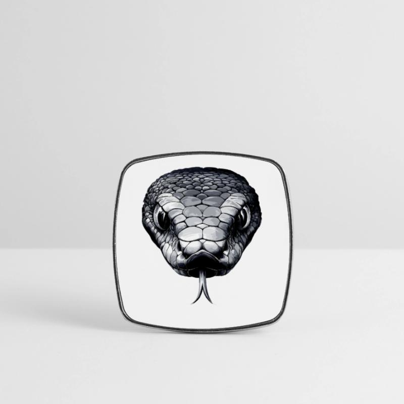Snake Python Cobra Mamba Rattlesnake Snake Square fridge magnet