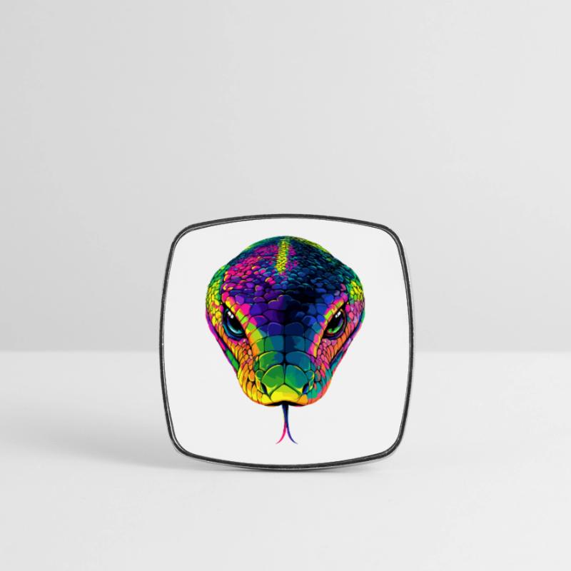 Snake Python Cobra Mamba Rattlesnake Snake Square fridge magnet