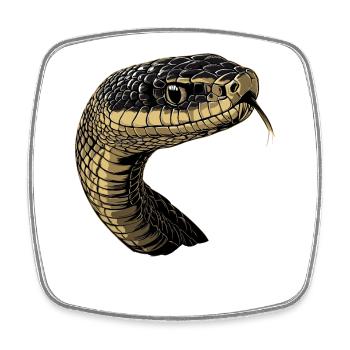 Snake Python Cobra Mamba Rattlesnake Snake - Square fridge magnet - white - Front