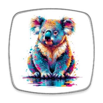 Koala - Square fridge magnet - white - Front