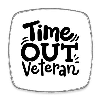Veteran Veteranentag - Viereckiger Kühlschrankmagnet - Weiß - Vorne