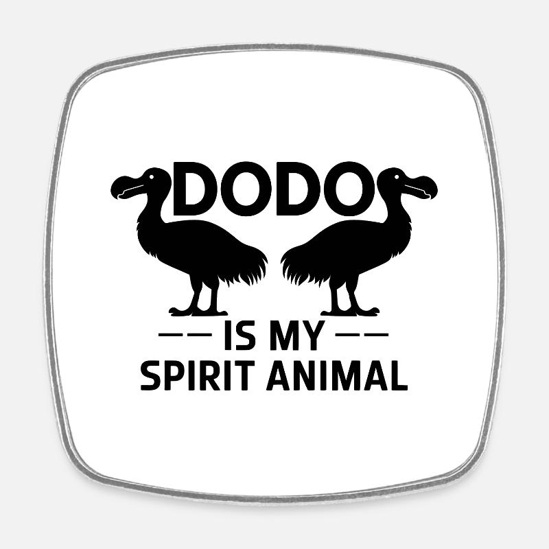 Dodo Dire Dodo Oiseau Drôle Dodo Cadeau - Magnet carré - blanc
