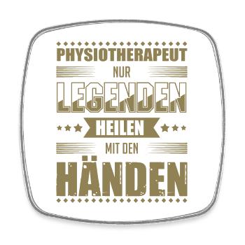 Physiotherapeut Geschenkideen - Viereckiger Kühlschrankmagnet - Weiß - Vorne