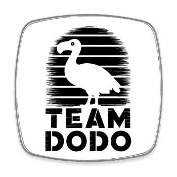 Dodo Dire Dodo Oiseau Drôle Dodo Cadeau - Magnet carré - blanc - Devant