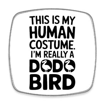 Dodo Dire Dodo Oiseau Drôle Dodo Cadeau - Magnet carré - blanc - Devant