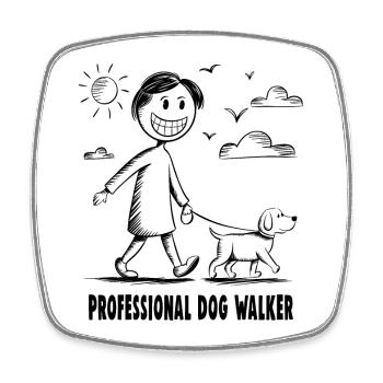 Labrador Pet Dog Amoureux des animaux - Magnet carré - blanc - Devant