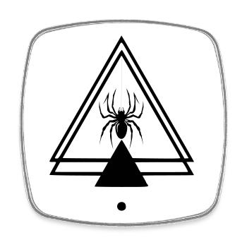 Spider - Square fridge magnet - white - Front