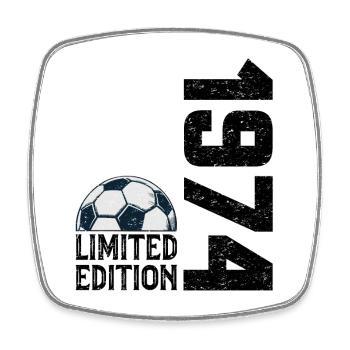 50th Anniversary 1974 Limited Edition Football - Square fridge magnet - white - Front