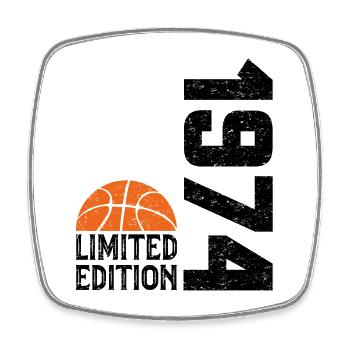 50th Anniversary 1974 Limited Edition Basketball - Square fridge magnet - white - Front