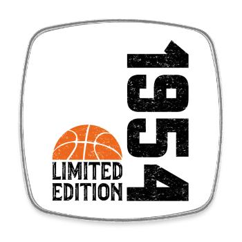 70th Anniversary 1954 Limited Edition Basketball - Square fridge magnet - white - Front