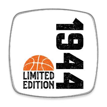 80th Anniversary 1944 Limited Edition Basketball - Square fridge magnet - white - Front
