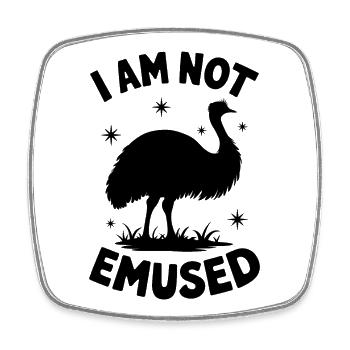 Emu Saying Australia Emus Funny Emu Gift - Square fridge magnet - white - Front