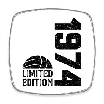 50th Anniversary 1974 Limited Edition Volleyball - Square fridge magnet - white - Front