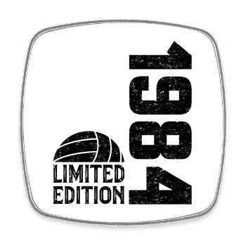 40th Anniversary 1984 Limited Edition Volleyball - Square fridge magnet - white - Front
