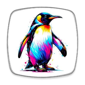 Penguin - Square fridge magnet - white - Front