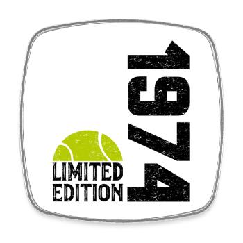 50. Jubiläum 1974 Limited Edition Tennis - Viereckiger Kühlschrankmagnet - Weiß - Vorne