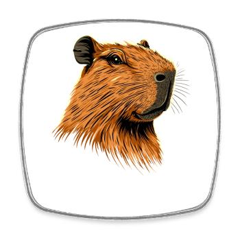 Capybara Be Capy Capybara Funny Capybara - Square fridge magnet - white - Front