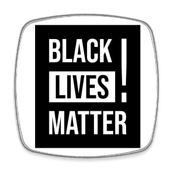 Black Lives Matter Shirt Gift - Viereckiger Kühlschrankmagnet - Weiß - Vorne