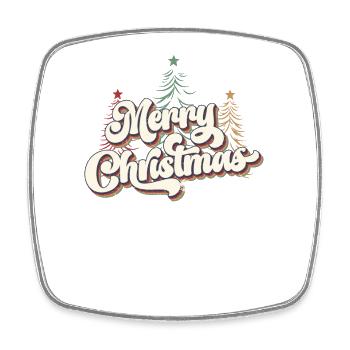 Joyeux Noël Chats Cadeau de Noël - Magnet carré - blanc - Devant
