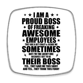 Humor, Cool Quotes, Father's Day - Square fridge magnet - white - Front