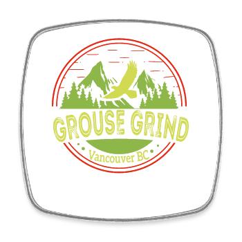 Grouse Grind Vancouver BC Kanada Wanderweg Moun - Viereckiger Kühlschrankmagnet - Weiß - Vorne