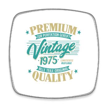 Geburtstag Vintage 1975 Limitierte Auflage - Viereckiger Kühlschrankmagnet - Weiß - Vorne