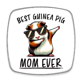 Guinea Pig Saying, Guinea Pig Gift - Square fridge magnet - white - Front
