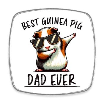 Guinea Pig Saying, Guinea Pig Gift - Square fridge magnet - white - Front