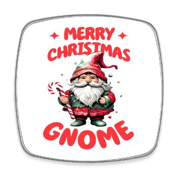 Joyeux Noël Gnome - Magnet carré - blanc - Devant
