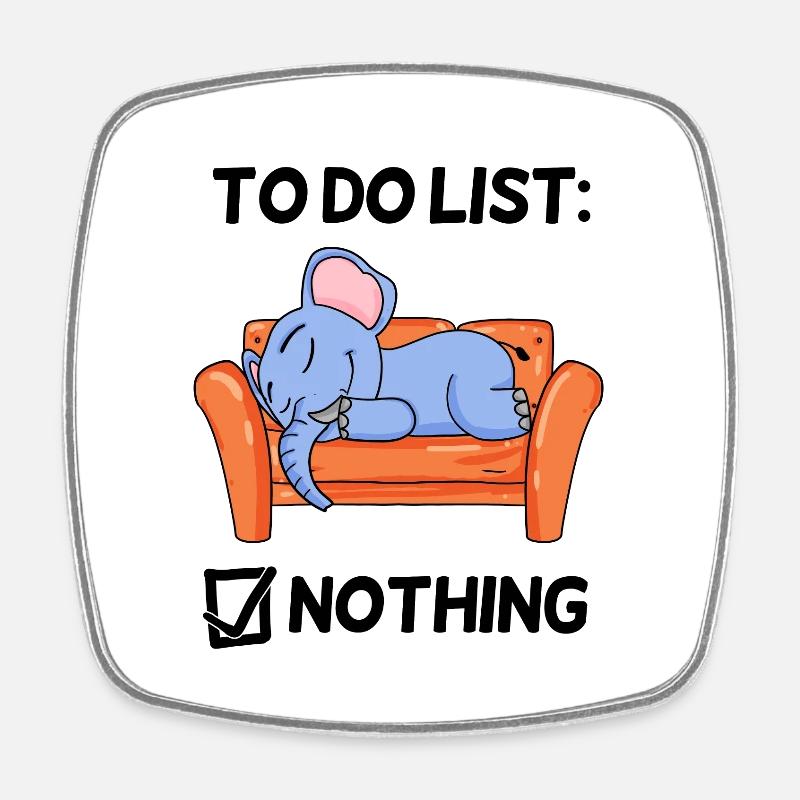 Funny Saying, Funny Sayings - Square fridge magnet - white