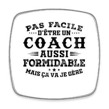 Tolles Geschenk für Amazing Coach - Viereckiger Kühlschrankmagnet - Weiß - Vorne