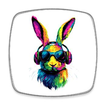 Bunny Rabbit Lover Hare Bunny Cute Bunnies - Square fridge magnet - white - Front